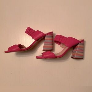 Anthropologie Capelli Rossi Striped Heels size 40